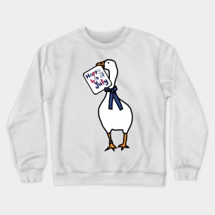 Happy 4th of July says Gaming Goose Crewneck Sweatshirt